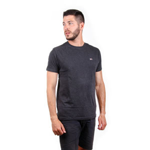 Tommy Jeans pánské černé melírované tričko Organic - M (BBU)